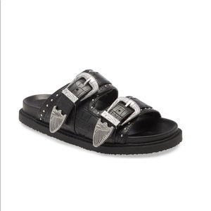TOPSHOP Peru Buckle Slide Sandal NWT